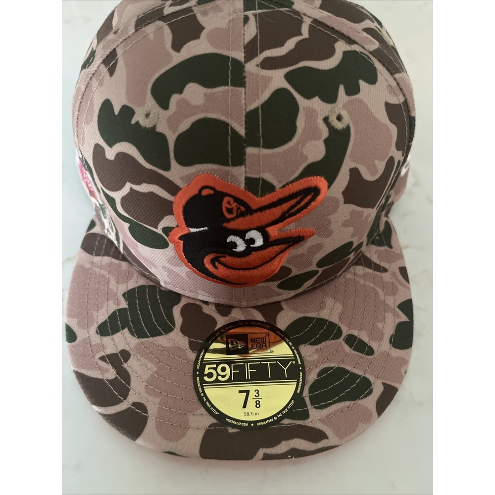 Baltimore Orioles 7 3/8 Hat Mens New Era MLB Duck Camo 1983 World Series 59fifty